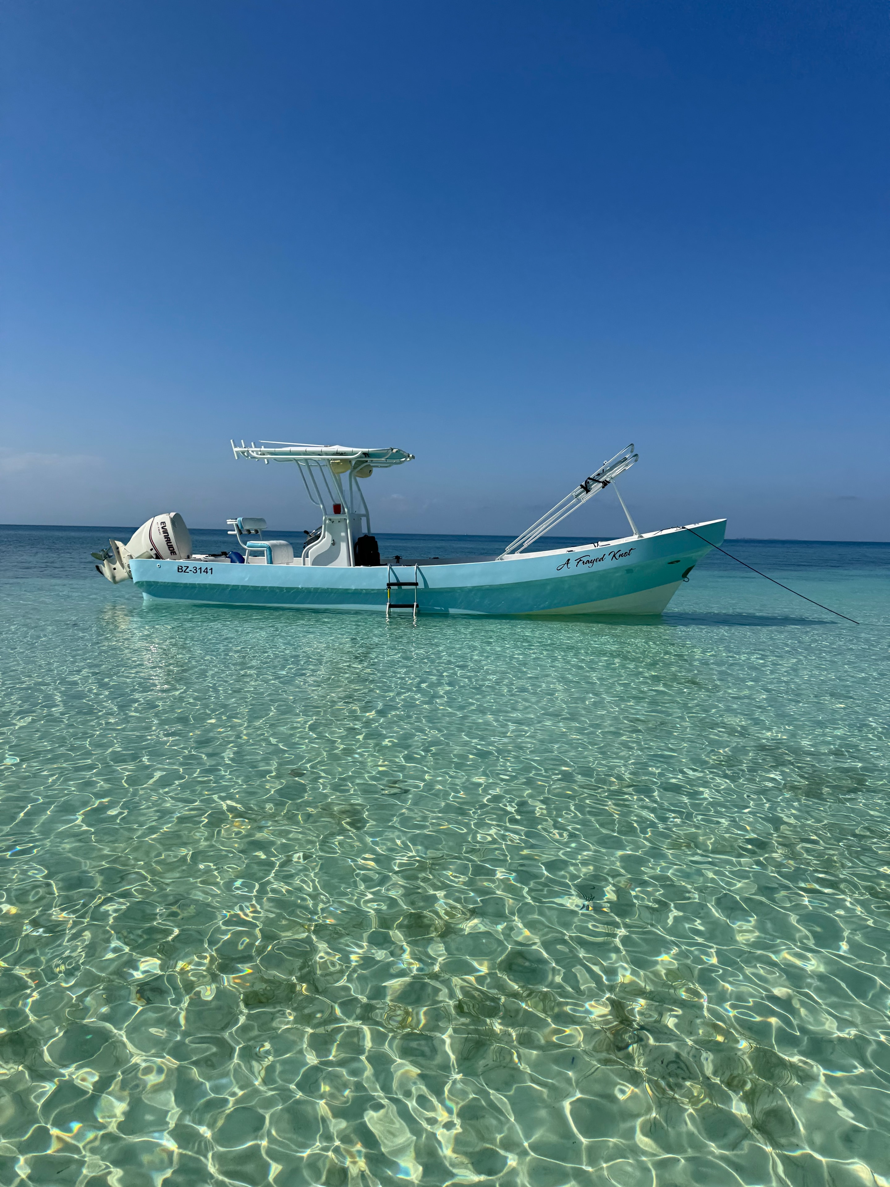 Belize lagoon at dusk