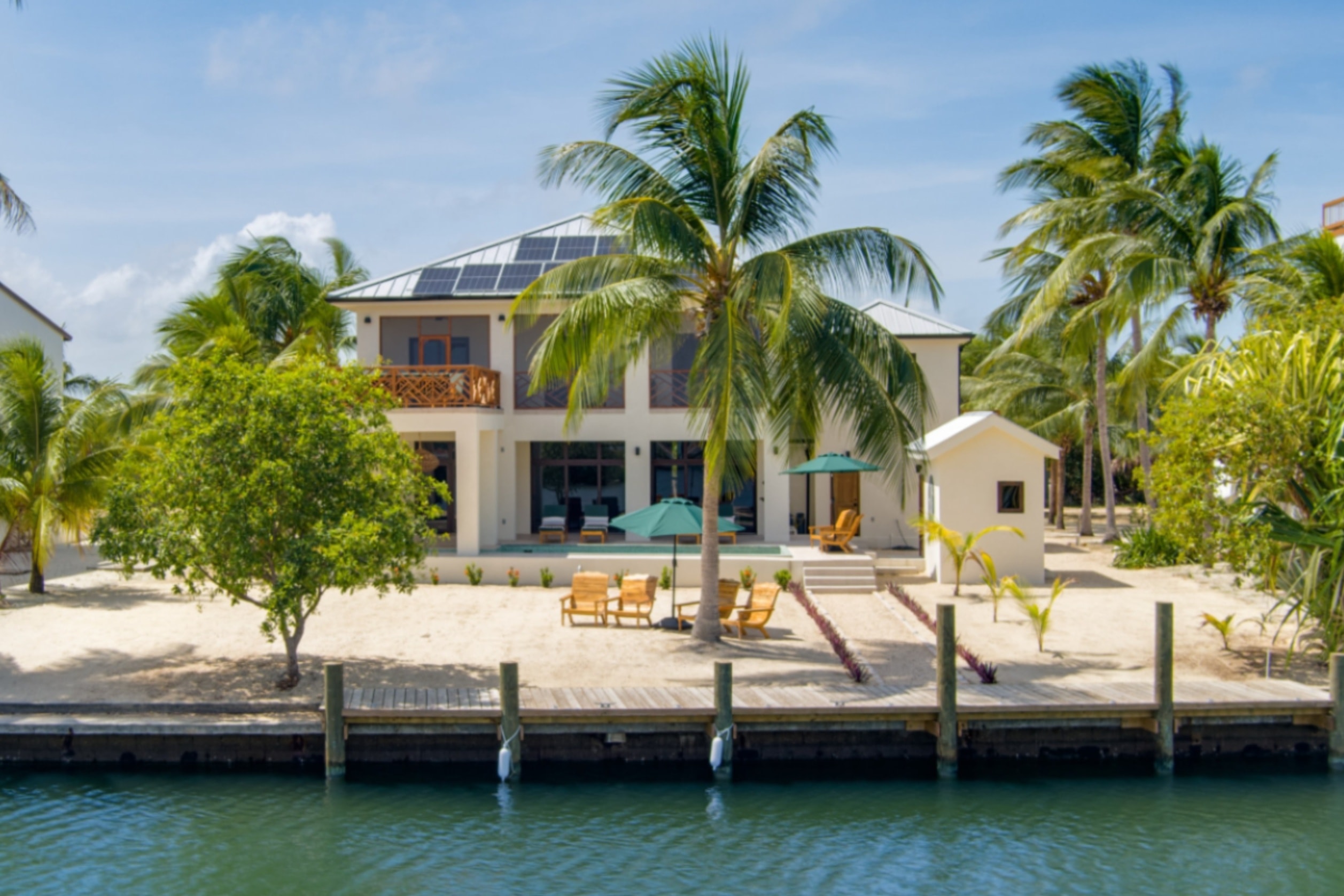 Private beach at Sea Drift Villa