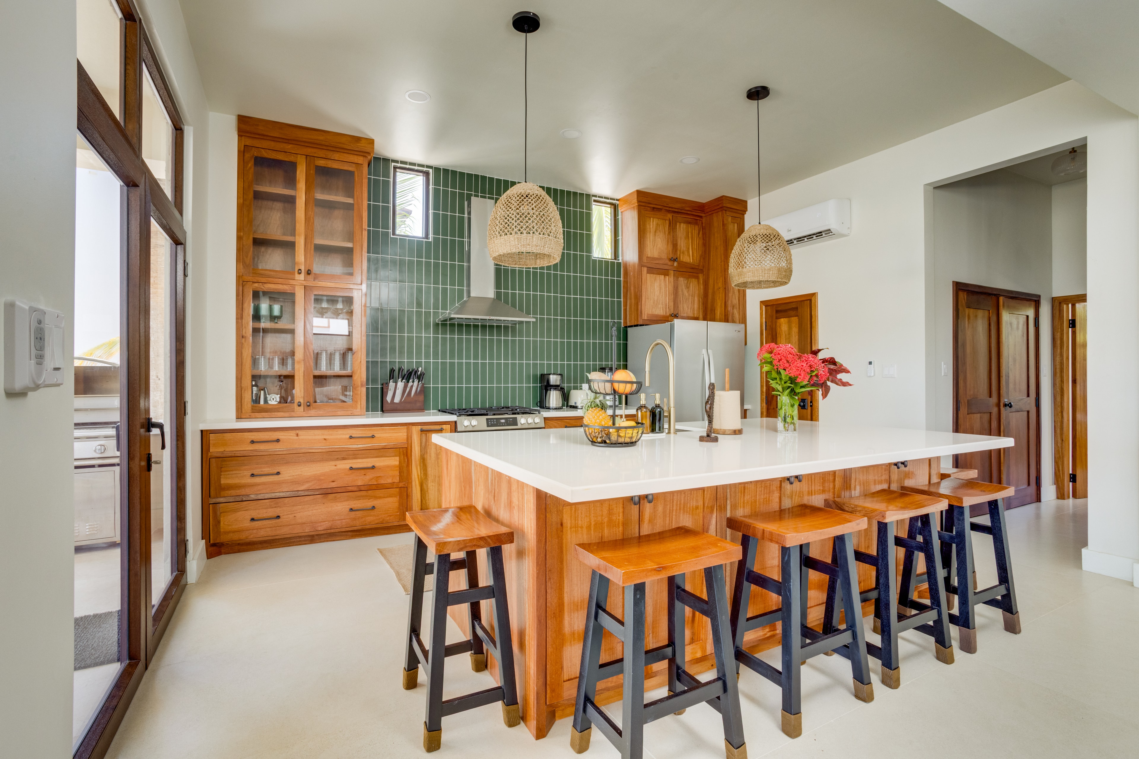Open-plan living and kitchen